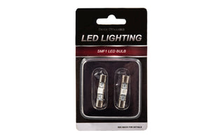 28mm SMF1 LED Bulb Red Pair Diode Dynamics