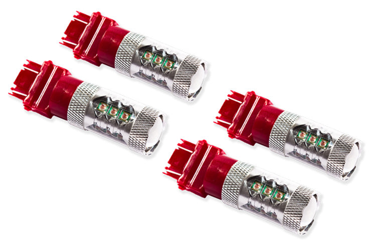 Rear Turn/Tail Light LED for 2007-2013 GMC Sierra 1500 3157 LED Bulb XP80 LED Red Set of 4 Diode Dynamics