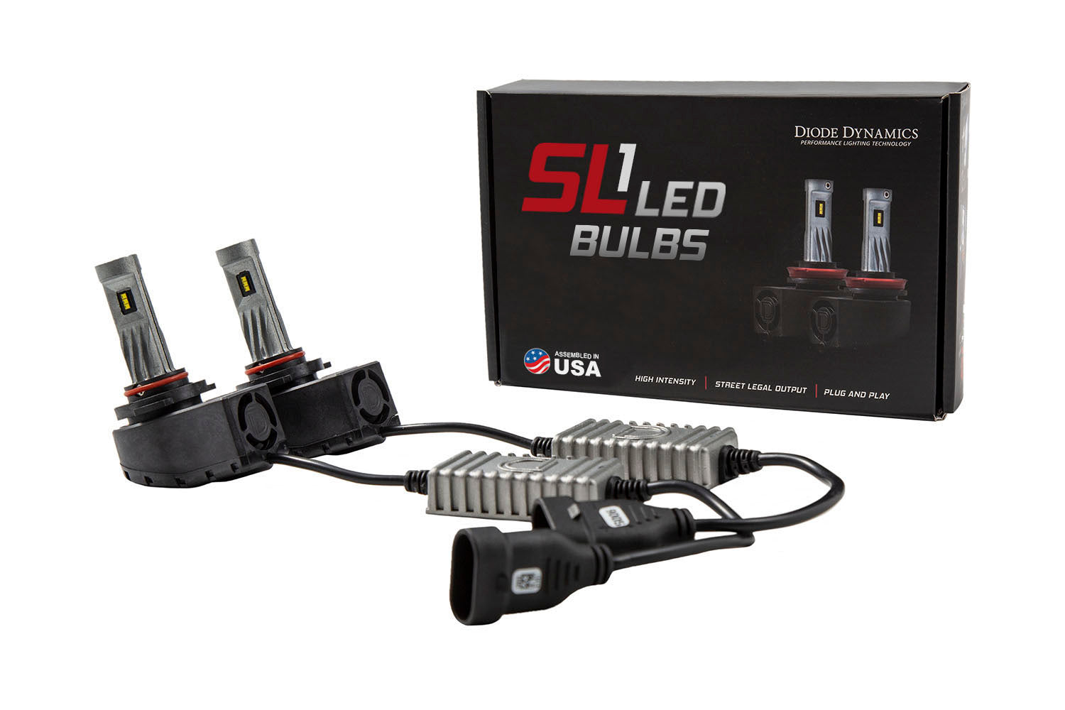 9005 SL1 LED Bulbs Pair Diode Dynamics