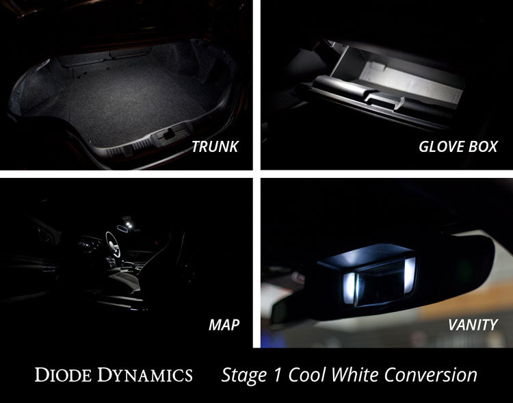 Mustang Interior Light Kit 15-17 Mustang Stage 1 Cool White Diode Dynamics