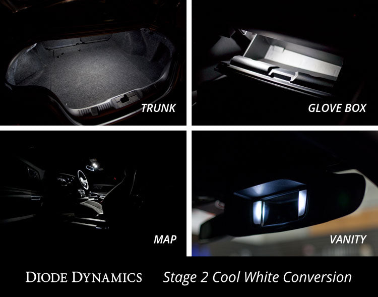Mustang Interior Light Kit 15-17 Mustang Stage 1 Cool White Diode Dynamics
