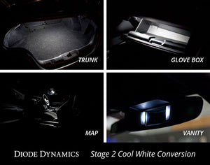 Mustang Interior Light Kit 15-17 Mustang Stage 2 Cool White Diode Dynamics