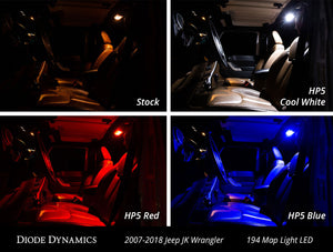 Wrangler JK 4dr Interior Kit Stage 1 Blue Diode Dynamics