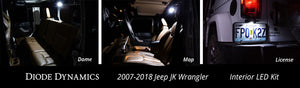 Wrangler JK 4dr Interior Kit Stage 1 Red Diode Dynamics