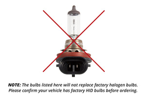 Replacement OEM HID Bulbs for 2017-2018 Hyundai Elantra Pair 4300K Diode Dynamics