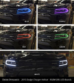 Load image into Gallery viewer, 2015-2018 Dodge Charger RGBW DRL LED Boards Diode Dynamics
