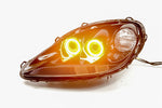 Load image into Gallery viewer, Halo Lights LED 70mm Amber Four Diode Dynamics
