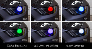 Multicolor Demon Eye Kit for 2015-2017 Ford Mustang Diode Dynamics