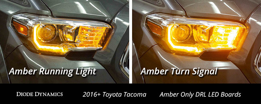 Tacoma 2016-2019 Pro-Series Amber DRL Boards Diode Dynamics