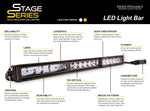 Load image into Gallery viewer, 6 Inch LED Light Bar Single Row Straight SS6 Amber Driving Light Bar Pair Diode Dynamics
