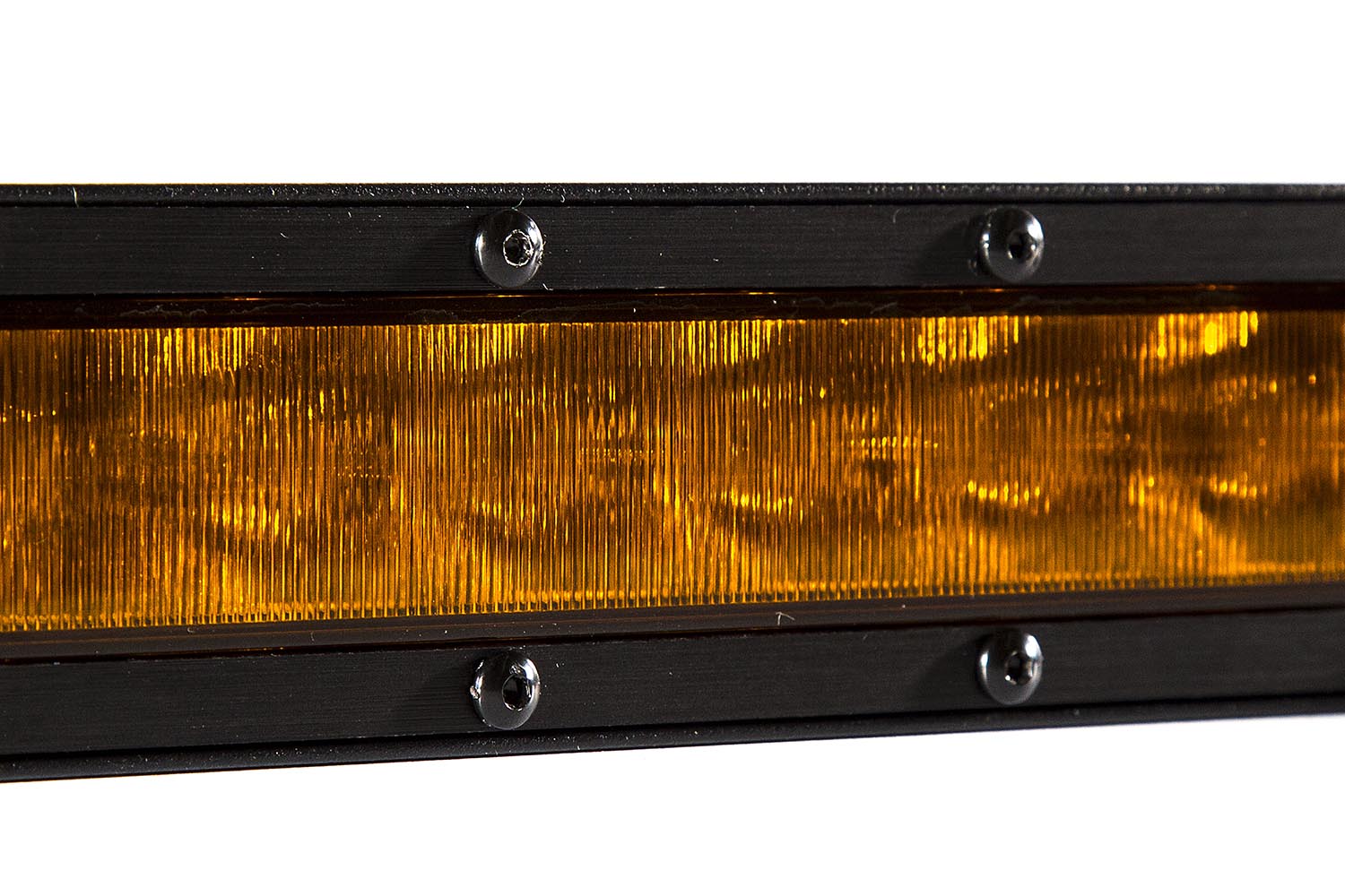 18 Inch LED Light Bar  Single Row Straight Amber Wide Each Stage Series Diode Dynamics