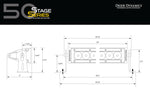 Load image into Gallery viewer, 50 Inch LED Light Bar  Single Row Straight Amber Combo Each Stage Series Diode Dynamics
