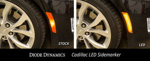 Cadillac ATS LED Sidemarkers Pair 14-19 Cadillac ATS Smoked Diode Dynamics