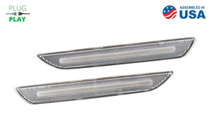 LED Sidemarkers for 2015-2021 EU/AU Ford Mustang, Clear (pair)