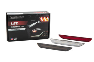 LED Sidemarkers for 2015-2021 EU/AU Ford Mustang, Smoked (pair)