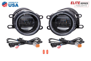 Elite Series Fog Lamps for 2009-2016 Toyota Corolla Pair Cool White 6000K Diode Dynamics