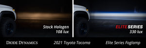 Elite Series Fog Lamps for 2013-2021 Toyota Tacoma Pair Cool White 6000K Diode Dynamics