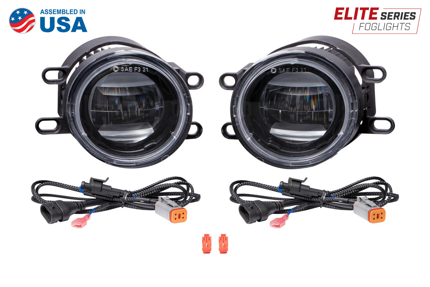 Elite Series Fog Lamps for 2009-2014 Toyota Venza Pair Yellow 3000K Diode Dynamics