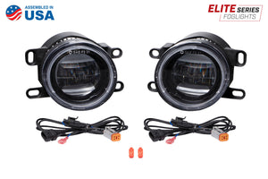 Elite Series Fog Lamps for 2010-2016 Toyota Sienna Pair Yellow 3000K Diode Dynamics