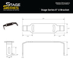 Load image into Gallery viewer, Stage Series 6 Inch U Bracket Pair Diode Dynamics
