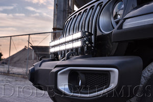 SS30 Bumper Bracket Kit for 2018-2021 Jeep JL Wrangler/Gladiator, White Driving Dual