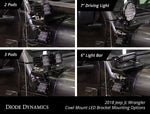 Load image into Gallery viewer, Cowl Mount LED Bracket Kit for 2018-2021 Jeep JL Wrangler/Gladiator
