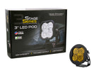 Load image into Gallery viewer, Worklight SS3 Pro Yellow SAE Fog Round Single Diode Dynamics
