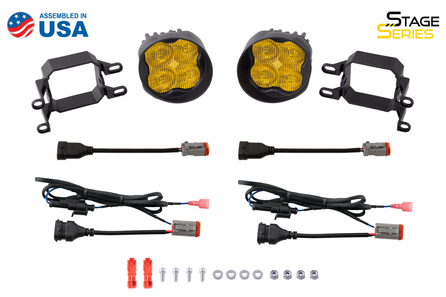 SS3 LED Fog Light Kit for 2009-2014 Toyota Venza Yellow SAE Fog Sport Diode Dynamics