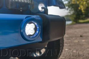 SS3 LED Fog Light Kit for 2007-2018 Jeep JK Wrangler White SAE Fog Sport Diode Dynamics