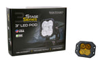 Load image into Gallery viewer, Worklight SS3 Pro Yellow Driving Flush Single Diode Dynamics
