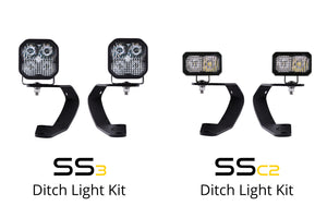 SS3 LED Ditch Light Kit for 2010-2021 Toyota 4Runner Sport White Combo Diode Dynamics
