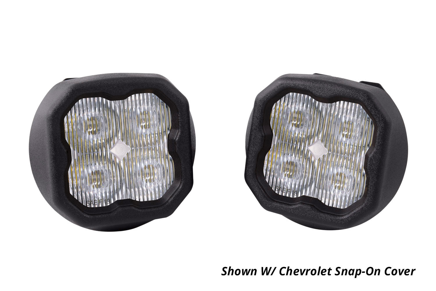 SS3 LED Fog Light Kit for 2007-2014 Chevrolet Tahoe White SAE Fog Sport w/ Backlight Diode Dynamics