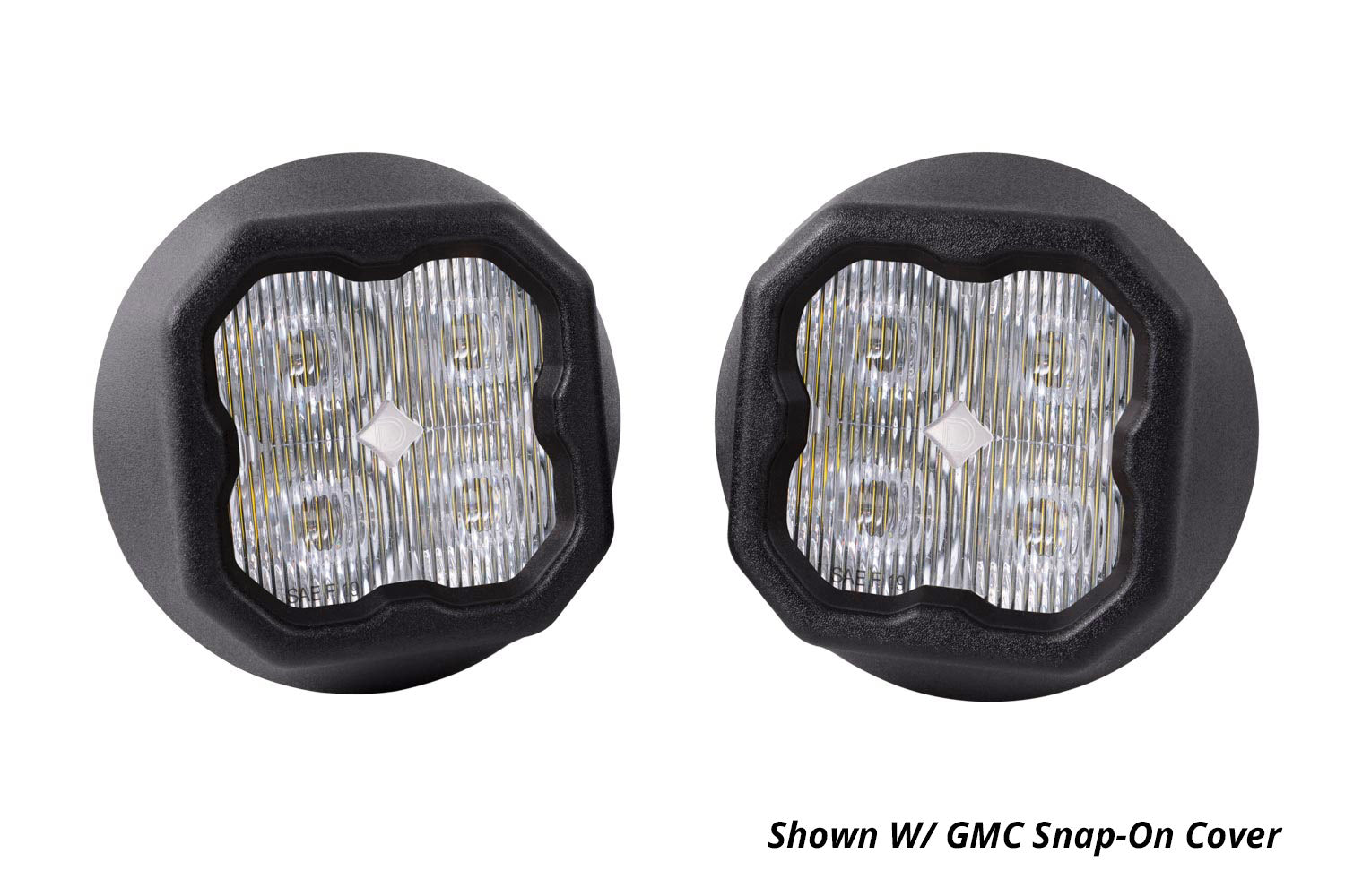 SS3 LED Fog Light Kit for 2007-2013 Chevrolet Avalanche Yellow SAE Fog Max w/ Backlight Diode Dynamics