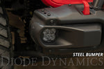 Load image into Gallery viewer, SS3 LED Fog Light Kit for 2020-2021 Jeep Gladiator White SAE Fog Sport w/ Backlight Type MR Bracket Kit Diode Dynamics
