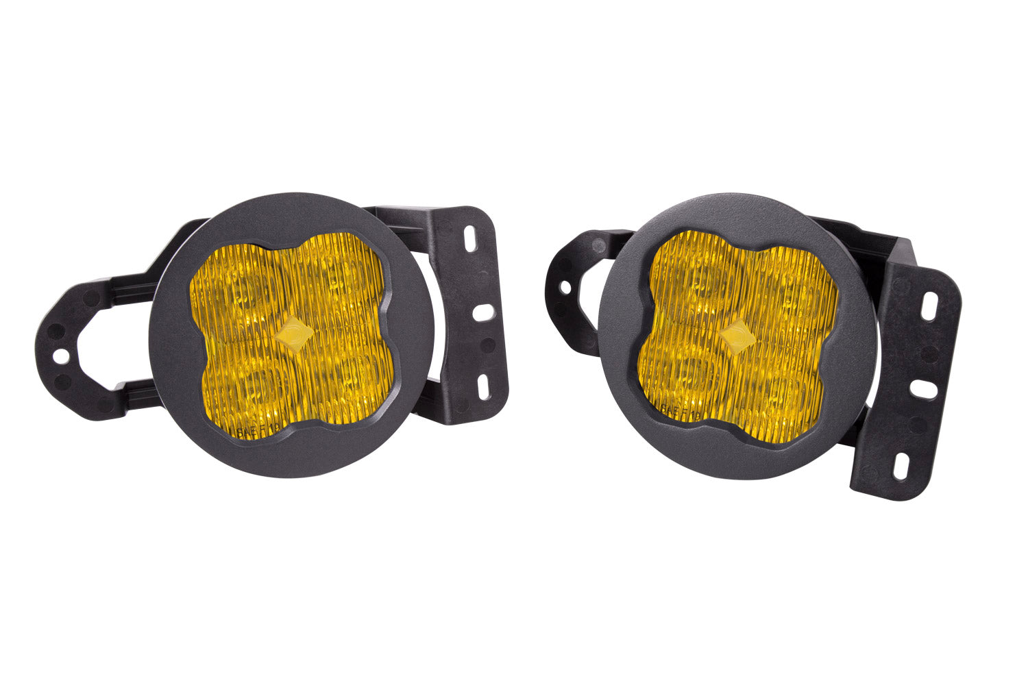 SS3 LED Fog Light Kit for 2020-2021 Jeep Gladiator Yellow SAE Fog Pro w/ Backlight Type MS Bracket Kit Diode Dynamics