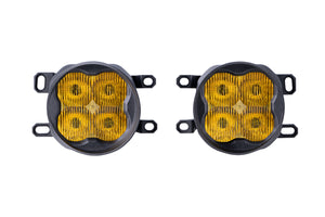 SS3 LED Fog Light Kit for 2010-2013 Toyota 4Runner, Yellow SAE Fog Pro with Backlight Diode Dynamics