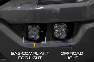SS3 LED Fog Pocket Kit for 2021-2022 Ford F-150, Yellow Sport Diode Dynamics