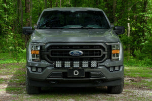 SS5 Grille CrossLink Lightbar Kit for 2021-2022 Ford F-150, Pro Yellow Combo Diode Dynamics