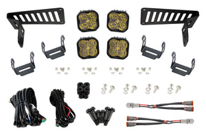 Diode Dynamics - SS3 Cowl Kit For 2018+ Jeep Wrangler/Gladiator Yellow Sport